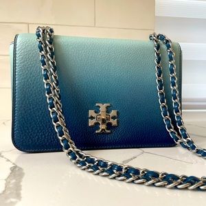 Tory Burch Blue Ombré Crossbody/Shoulder Bag